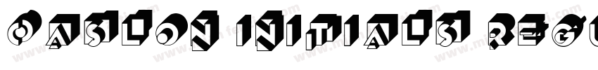 Caslon Initials Regu字体转换